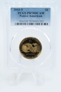 2010-S PCGS PR70DCAM Native American Dollar Proof