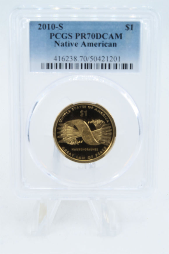 2010-S PCGS PR70DCAM Native American Dollar Proof