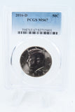 2016-D PCGS MS67 Kennedy Half Dollar Business Strike 50C