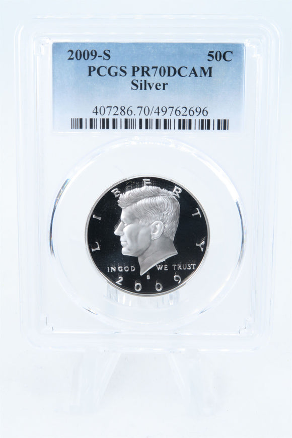 2009-S PCGS PR70DCAM Silver Kennedy Half Dollar Proof 50C