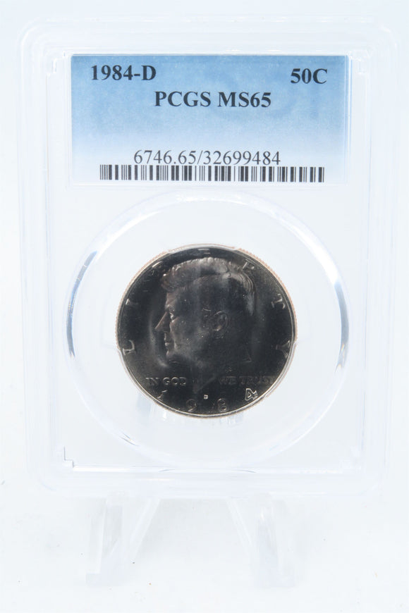1984-D PCGS MS65 Kennedy Half Dollar Business Strike 50C