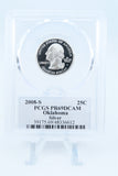 2008-S PCGS PR69DCAM Silver Oklahoma State Quarter Proof 25C