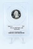 2003-S PCGS PR70DCAM Alabama State Quarter Proof 25C