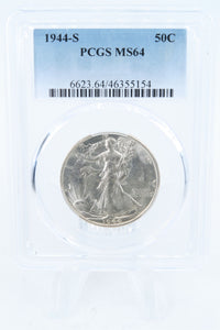1944-S PCGS MS64 Walking Liberty Half Dollar Business Strike 50C