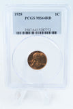 1928-P PCGS MS64RD Lincoln Wheat Cent Business Strike 1C