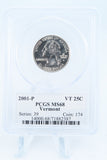 2001-P PCGS MS68 Vermont State Quarter Business Strike 25C
