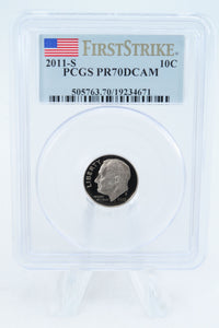 2011-S PCGS PR70DCAM First Strike Roosevelt Dime Proof 10C