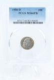 1958-D PCGS MS66FB Roosevelt Dime Business Strike 10C