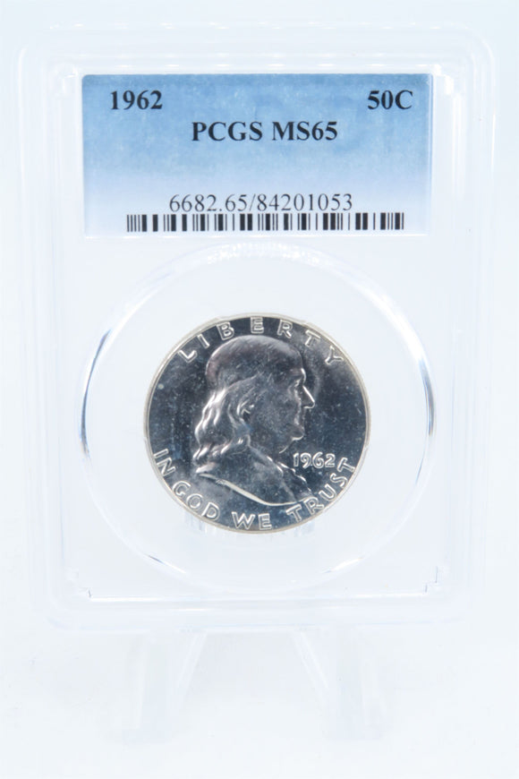 1962-P PCGS MS65 Franklin Half Dollar Business Strike 50C