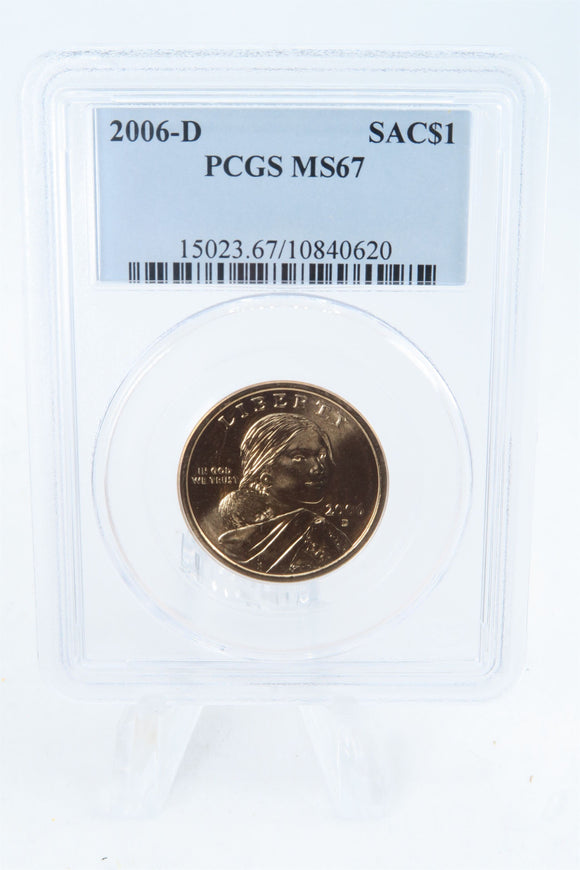 2006-D PCGS MS67 Sacagawea Dollar Business Strike