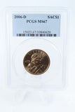 2006-D PCGS MS67 Sacagawea Dollar Business Strike