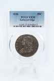 1836-P PCGS VF35 Lettered Edge Capped Bust Half Dollar Business Strike 50C