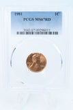 1981-P PCGS MS67RD Lincoln Memorial Cent Business Strike 1C
