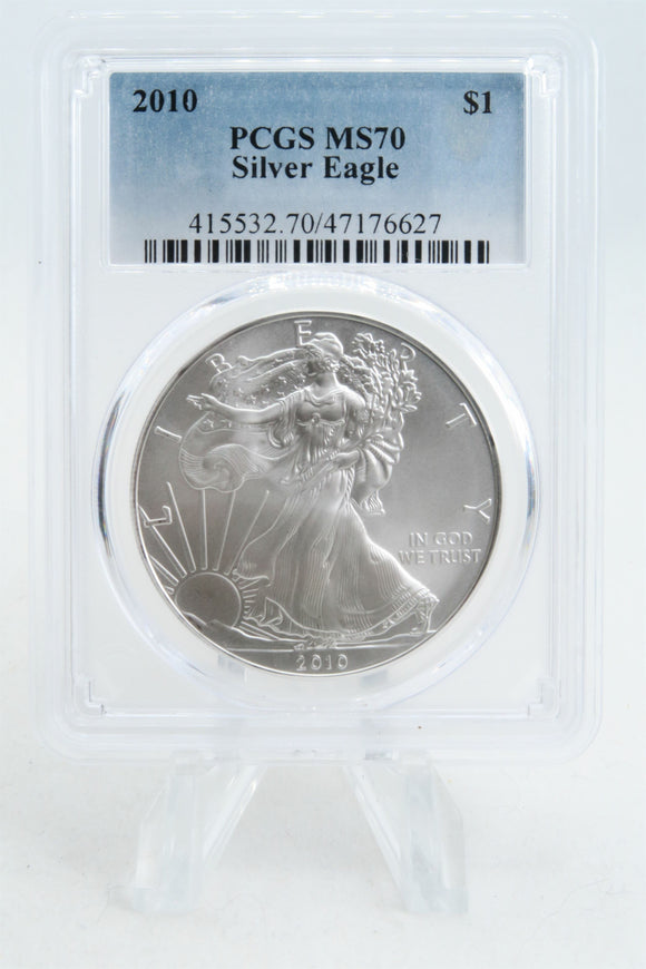 2010-P PCGS MS70 Silver Eagle Dollar Business Strike