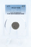 1879-P PCGS VF30 Three (3) Cent Nickel Business Strike 3CN
