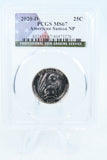 2020-D PCGS MS67 American Samoa NP Quarter Business Strike 25C