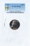 1968-P PCGS MS66 Washington Quarter Business Strike 25C