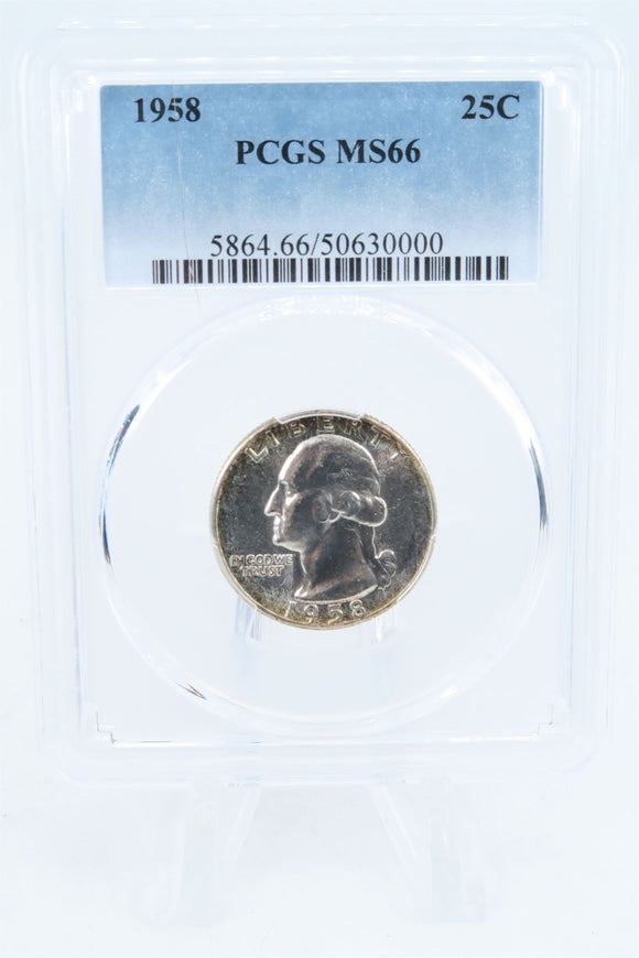 1958-P PCGS MS66 Washington Quarter Business Strike 25C