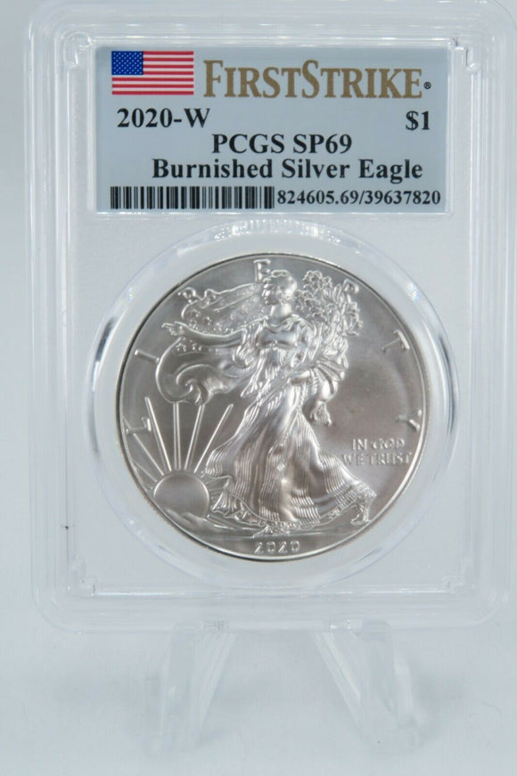 2020-W PCGS SP69 Burnished American Silver Eagle Proof