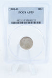1901-O PCGS AU55 Barber Dime Business Strike 10C