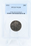 1921-P PCGS VG10 Standling Liberty Quarter Business Strike 25C