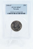 2006-P PCGS MS67 Nevada State Quarter Business Strike 25C