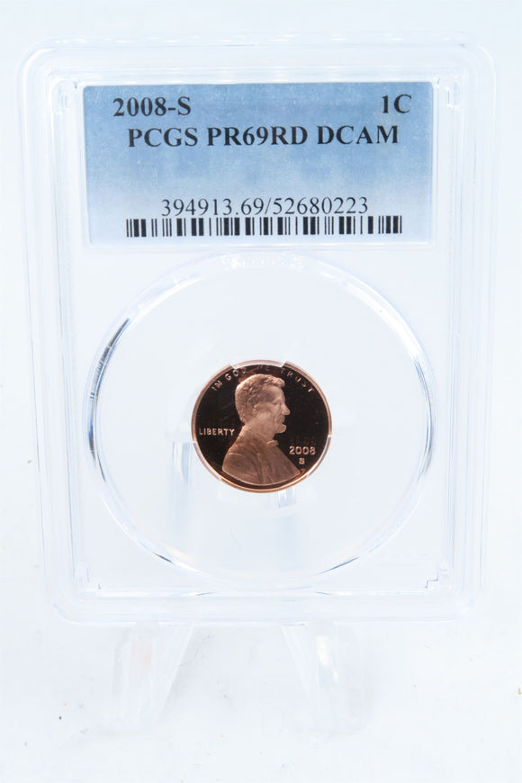 2008-S PCGS PR69DCAM Lincoln Memorial Cent Proof 1C