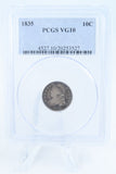 1835-P PCGS VG10 Capped Bust Dime Business Strike 10C