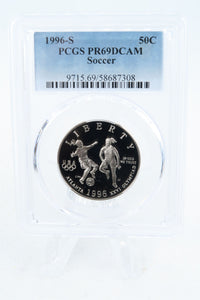 1996-S PCGS PR69DCAM Soccer Modern Commemorative Half Dollar Proof 50C