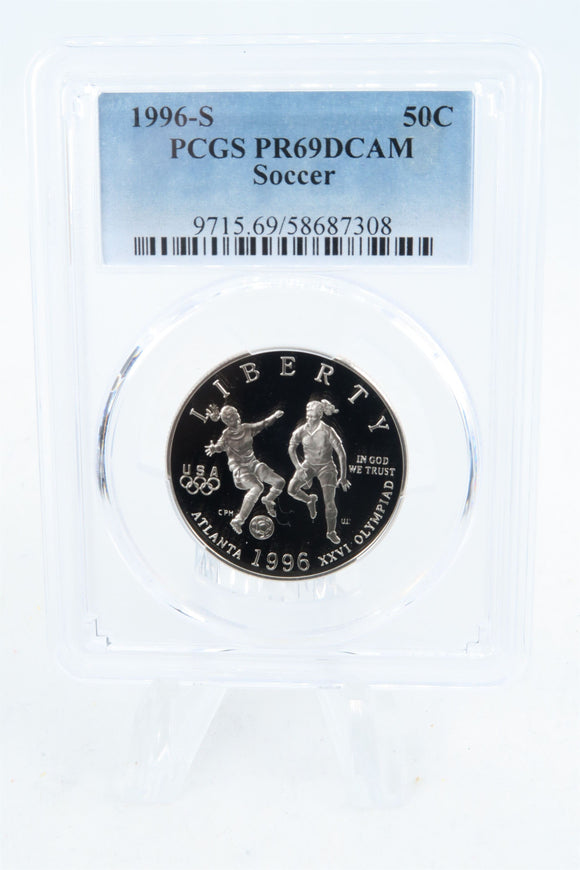 1996-S PCGS PR69DCAM Soccer Modern Commemorative Half Dollar Proof 50C