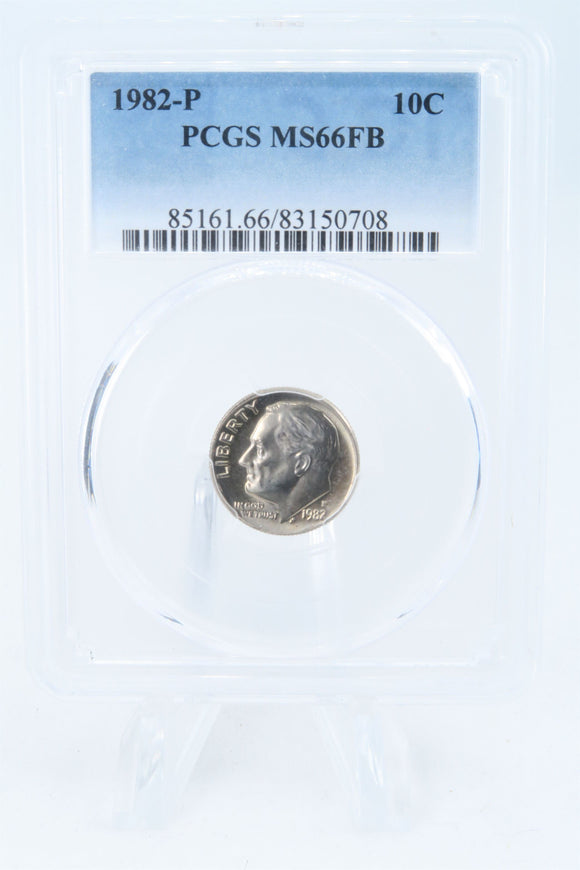 1982-P PCGS MS66FB Roosevelt Dime Business Strike 10C
