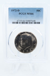 1972-D PCGS MS66 Kennedy Half Dollar Business Strike 50C