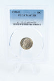 1958-D PCGS MS67FB Roosevelt Dime Business Strike 10C