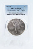 2016-P PCGS MS69 100th Anniversary of National Parks Commemorative Dollar