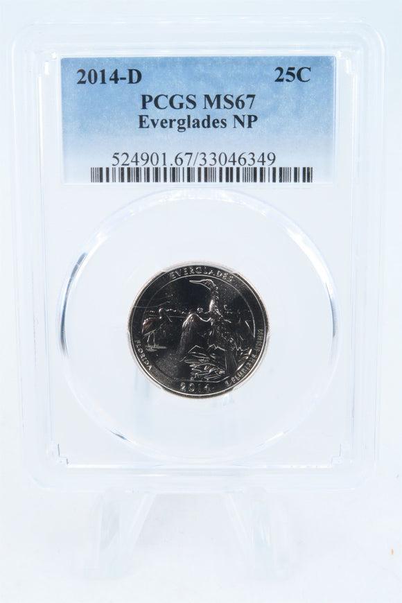2014-D PCGS MS67 Everglades NP Quarter Business Strike 25C