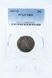 1847-O PCGS FR02 Liberty Seated Quarter Business Strike 25C