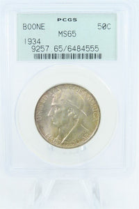 1934-P PCGS MS65 Boone Classic Commemorative Half Dollar 50C