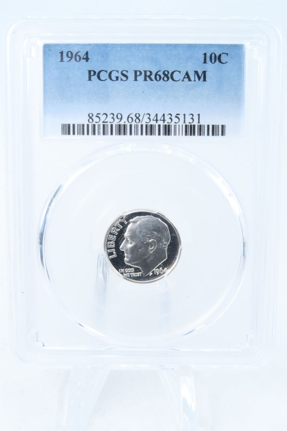 1964-P PCGS PR68CAM Roosevelt Dime Proof 10C