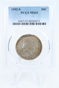1952-S PCGS MS65 Franklin Half Dollar Business Strike 50C