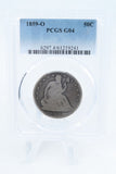 1859-O PCGS G04 Liberty Seated Half Dollar Business Strike 50C