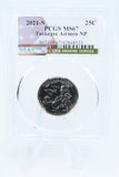 2021-S PCGS MS67 Tuskegee Airmen NP Quarter Business Strike 25C