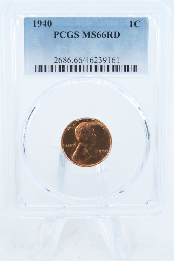1940-P PCGS MS66RD Lincoln Wheat Cent Business Strike 1C