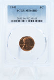 1940-P PCGS MS66RD Lincoln Wheat Cent Business Strike 1C