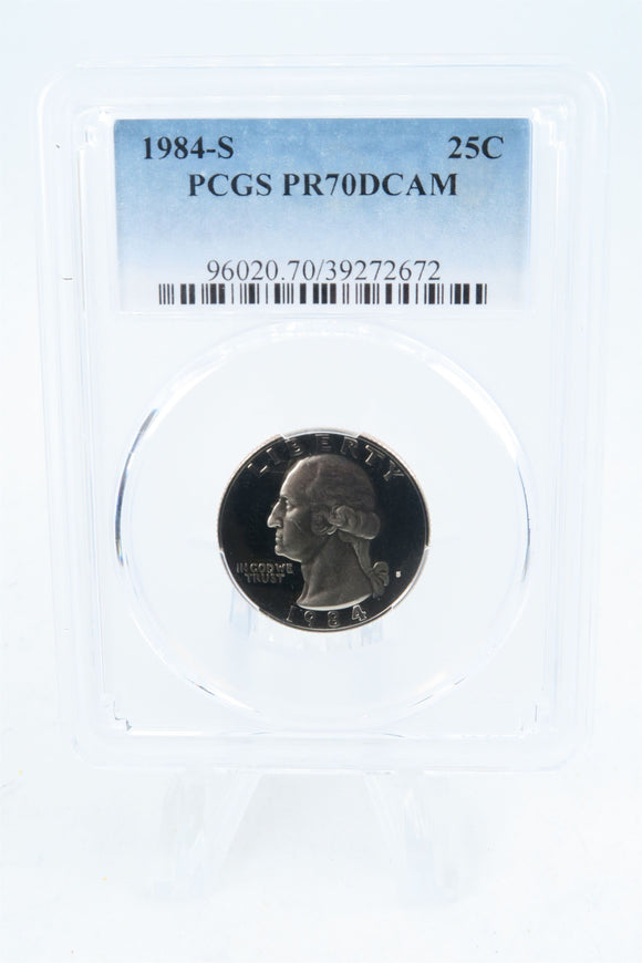 1984-S PCGS PR70DCAM Washington Quarter Proof 25C