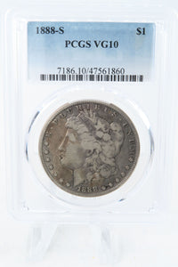 1888-S PCGS VG10 Morgan Dollar Business Strike