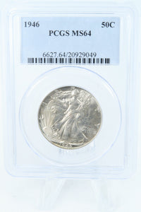 1946-P PCGS MS64 Walking Liberty Half Dollar Business Strike 50C