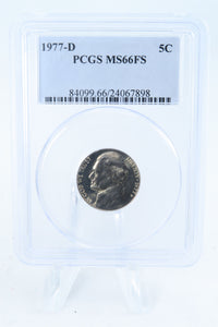 1977-D PCGS MS66FS Jefferson Nickel Full Steps Business Strike 5C