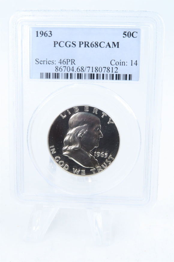 1963-P PCGS PR68CAM Franklin Half Dollar Proof 50C