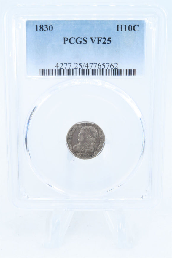 1830-P PCGS VF25 Capped Bust Half Dime Business Strike