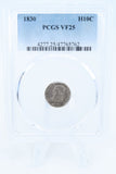 1830-P PCGS VF25 Capped Bust Half Dime Business Strike